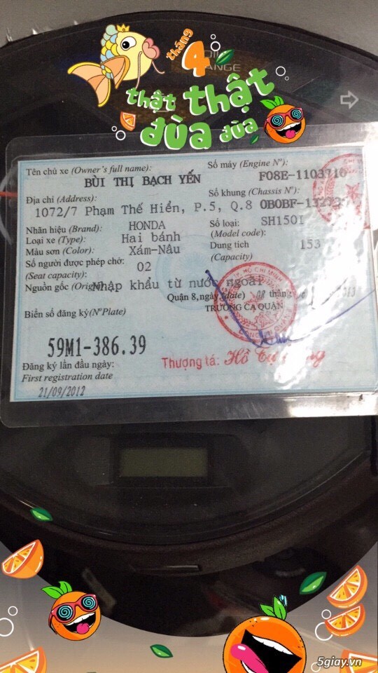 sh150i xe nhập ý - 2012- như mới - 4