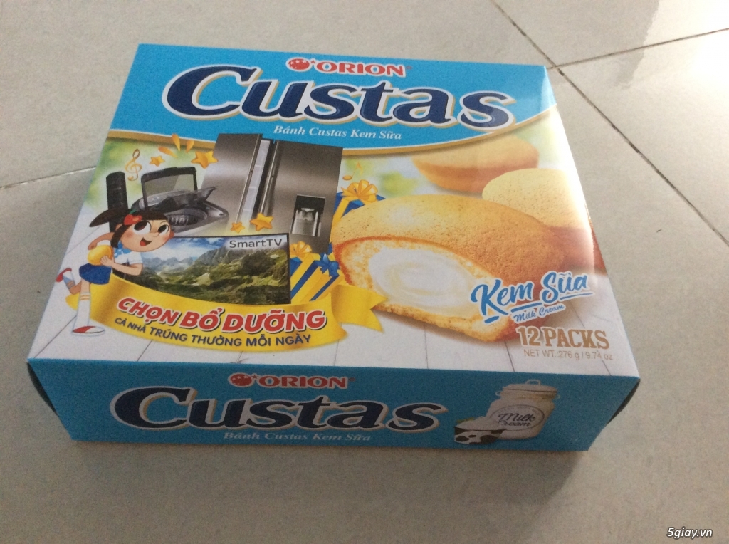 Sỉ Bánh Custas Orion và Kẹo