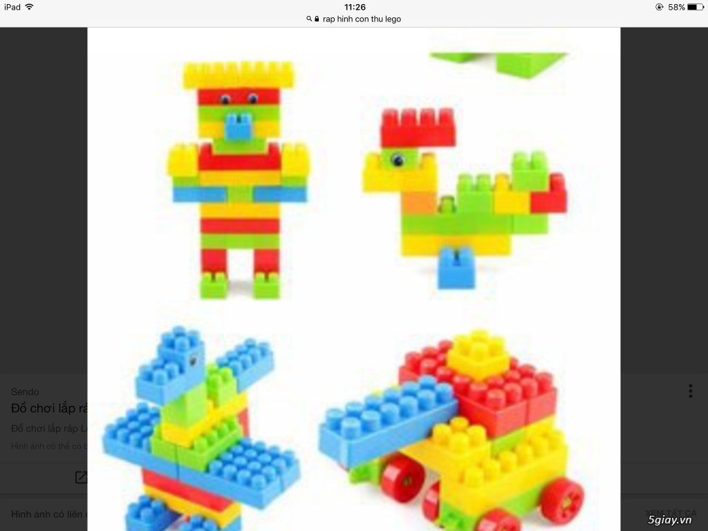 Bộ Lego VN cho các bé sáng tạo