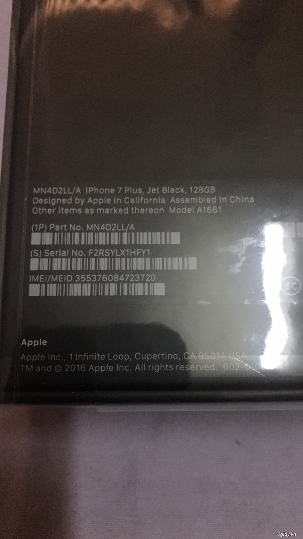 Kẹt tiền bán gấp iphone 7 plus 128gb QT USA CHưa Antice 100% Rẽ