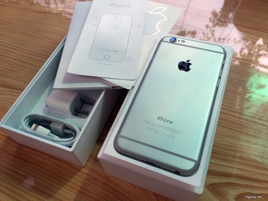 iPhone 6 16GB Silver lock Nhật zin all, tặng sim ghép 4G - 1