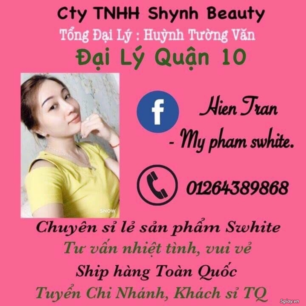 Đại lý mỹ phẩm Swhite