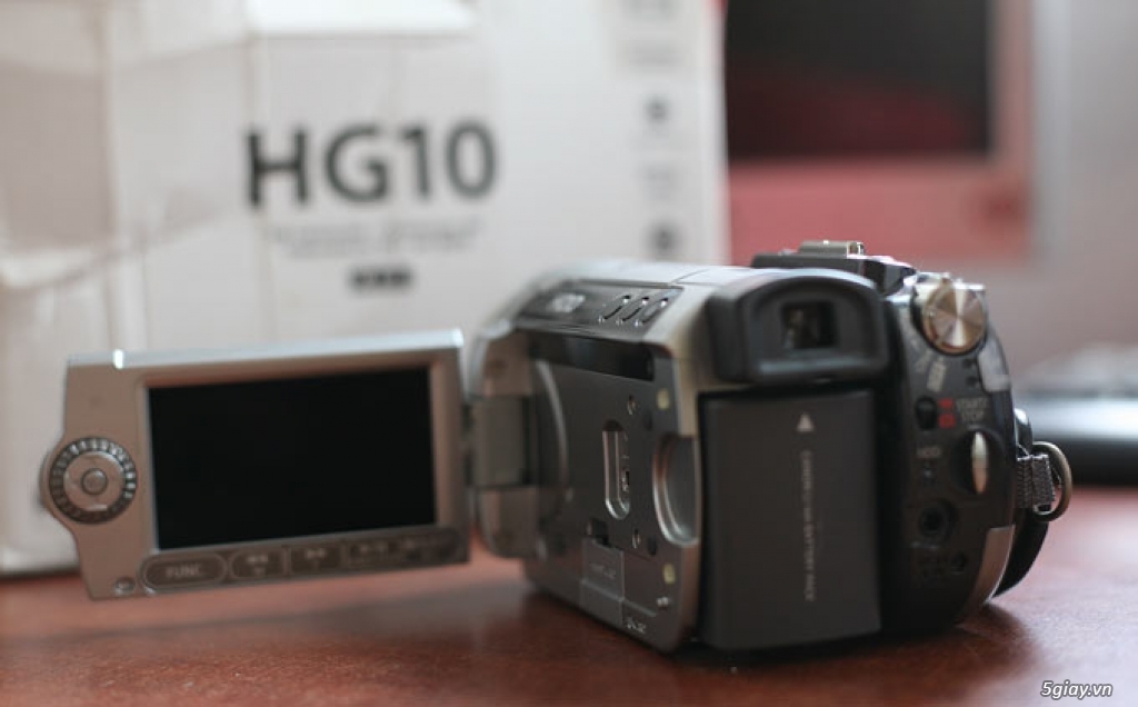 Bán máy quay (camcorder) HDD full-HD CMOS Canon HG10 Fullbox - 4