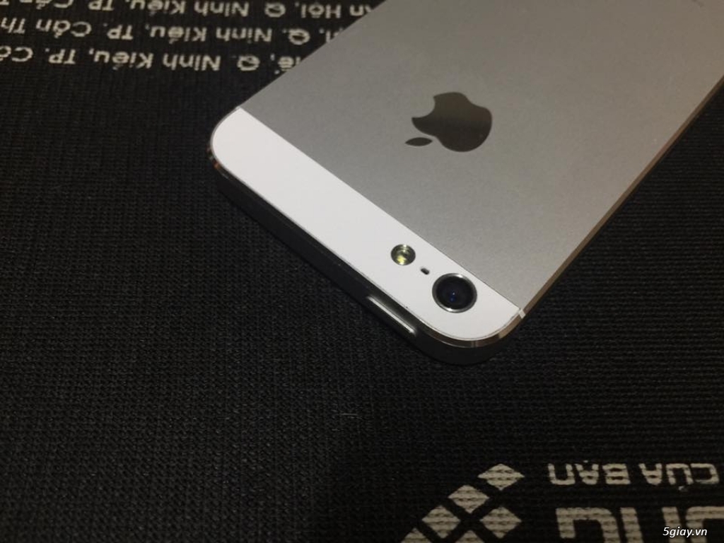 iphone 5 32gb trắng qtế zin đẹp 99% - 1
