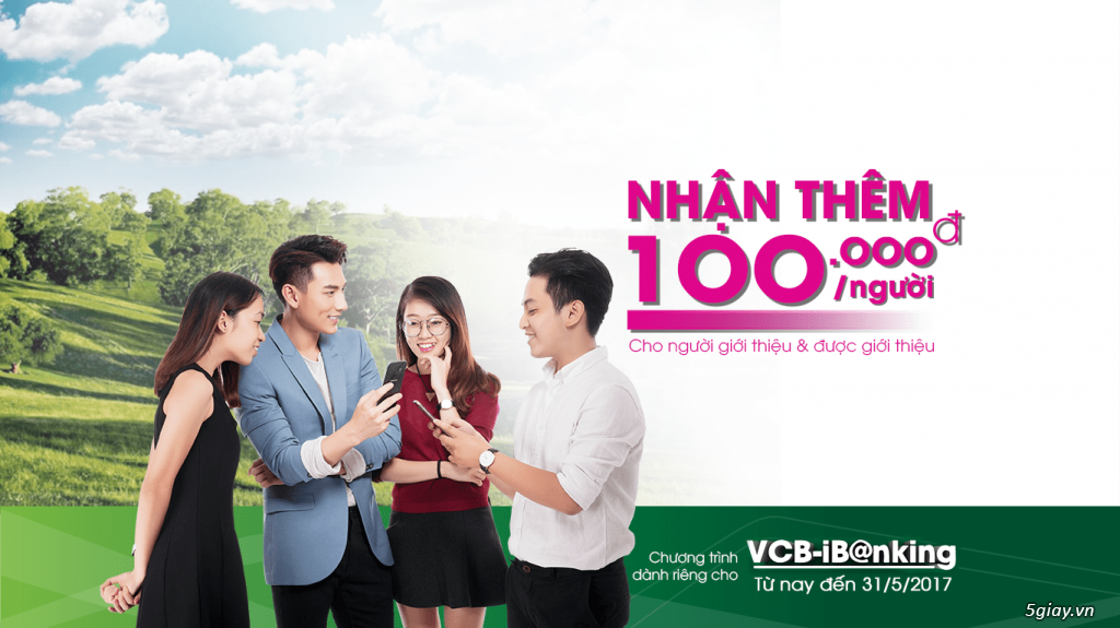 Liên kết VCB iB@nking với Ví MoMo nhận 100K. Giới thiệu cho bạn bè còn được thêm 100K/người - 1