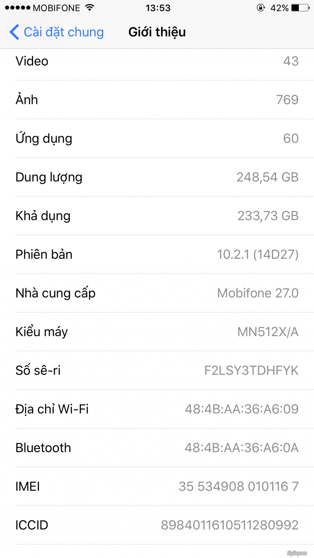7 PLUS 256GB JETBLACK QUỐC TẾ MỚI ACTIVE