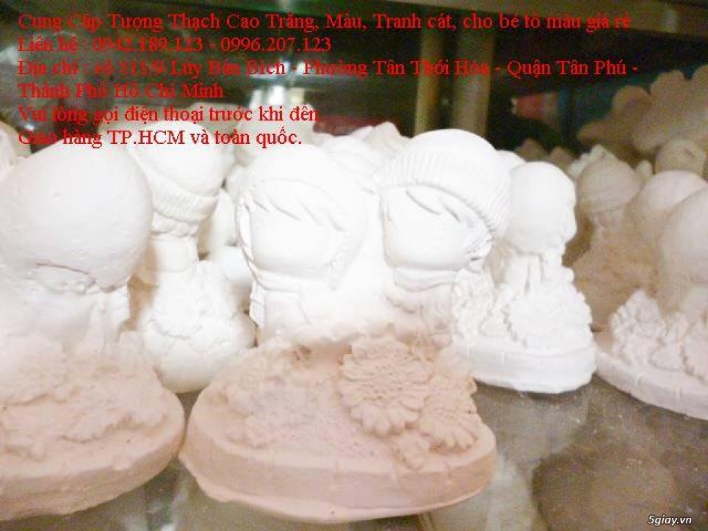 Bán Combo tranh rắc cát, tượng thạch cao tô màu, cho trẻ em tô màu - 26