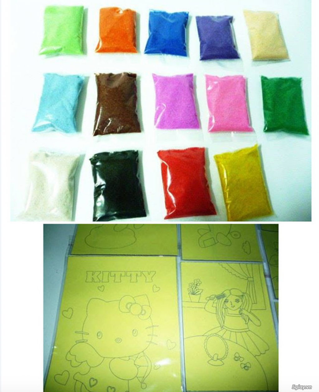 Bán Combo tranh rắc cát, tượng thạch cao tô màu, cho trẻ em tô màu