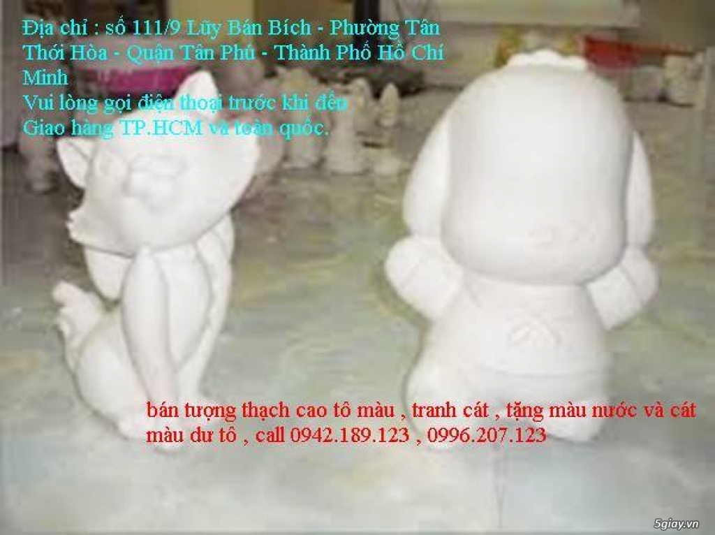 Bán Combo tranh rắc cát, tượng thạch cao tô màu, cho trẻ em tô màu - 18