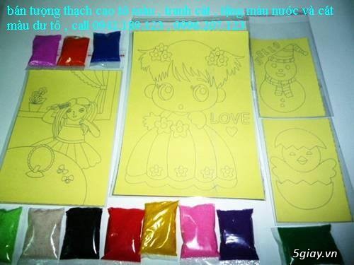 Bán Combo tranh rắc cát, tượng thạch cao tô màu, cho trẻ em tô màu - 10