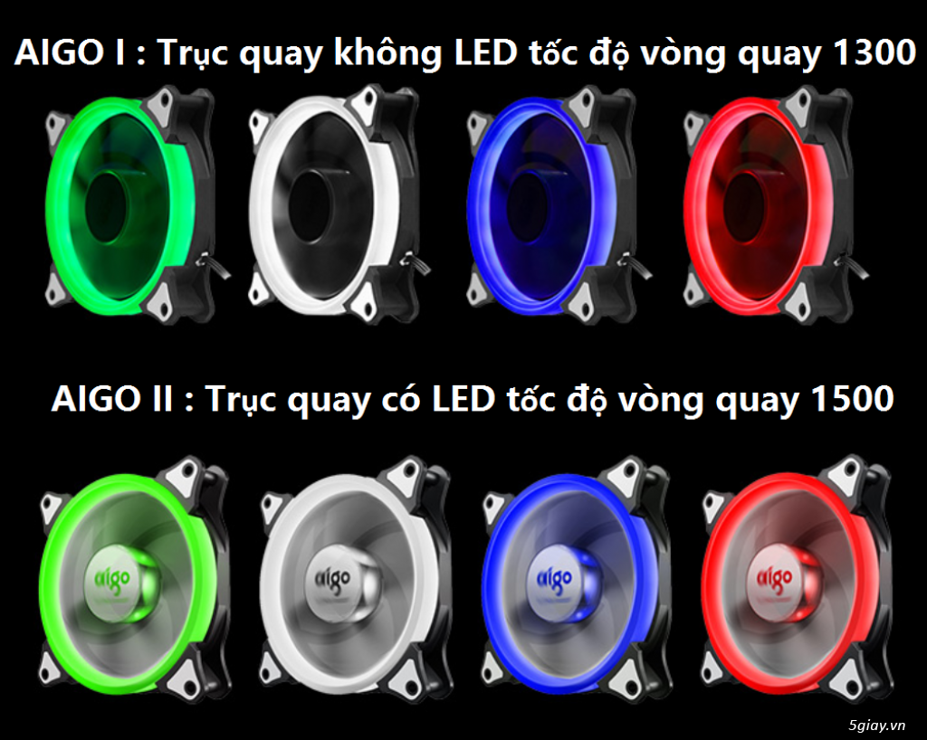 Chuyên bán case PC Gamer, đồ MOD PC, Fan LED (RGB) 12cm, dây LED case - 34