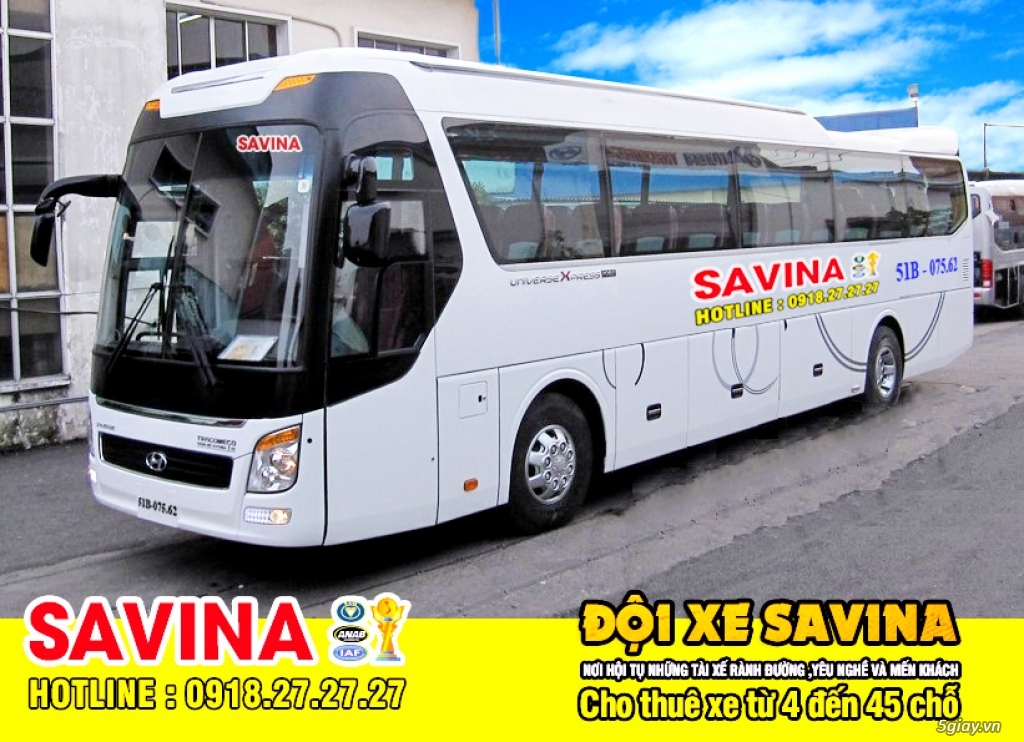 Cho thuê xe du lịch 16 chỗ, 45 chỗ tphcm | Savina - 6