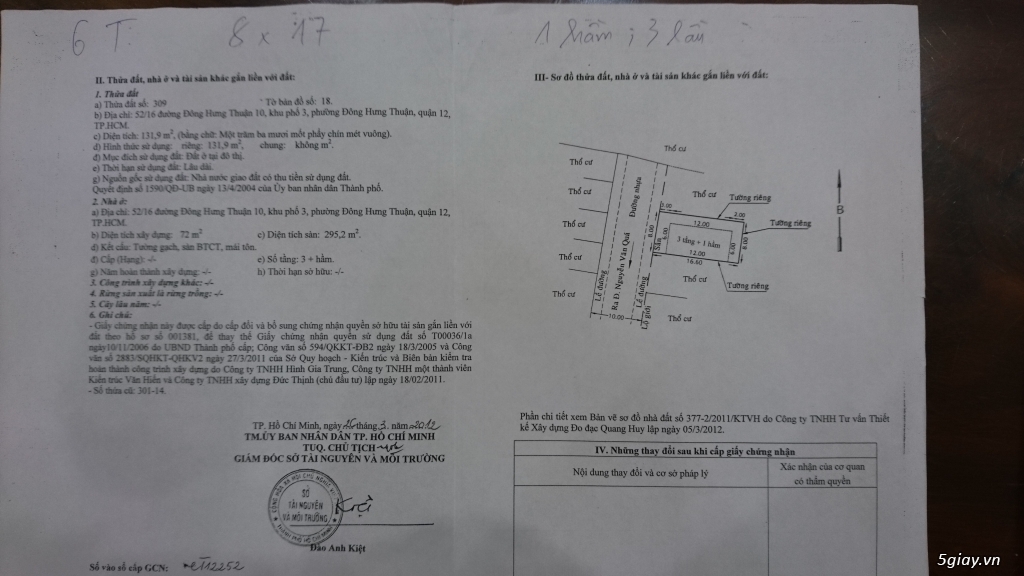 Bán biệt thự p. Đông Hưng Thuận, Q.12 - 1