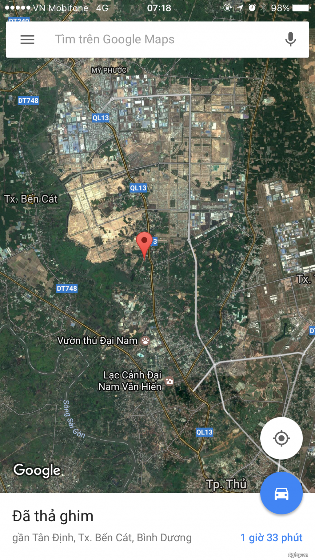 Đất 100m2 thổ cư, phường Tân định - Bến Cát