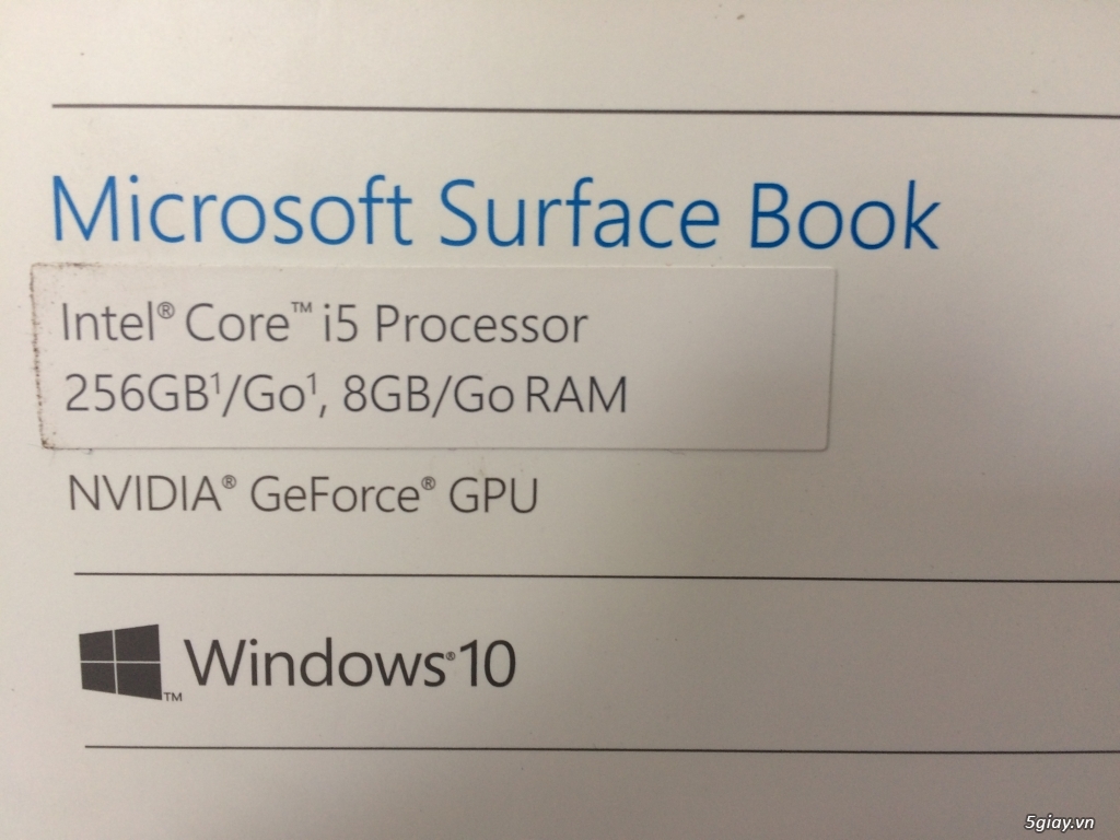 Surface Book i5/8GB RAM/SSD 256GB Fullbox - 2