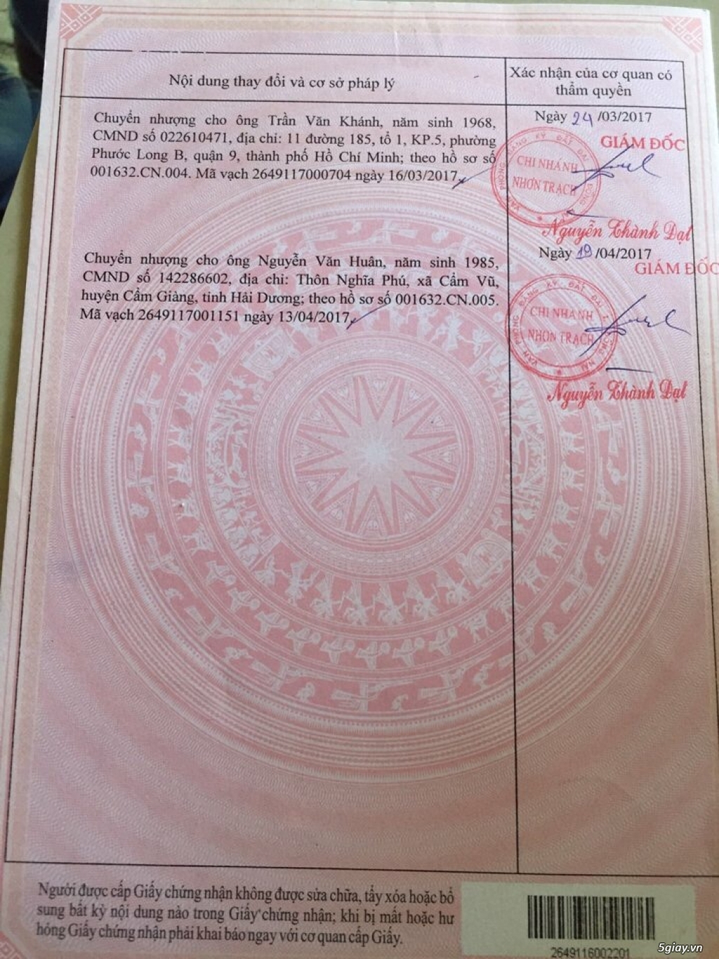 Cần bán Đất Nhơn Trạch- Đồng Nai - 5