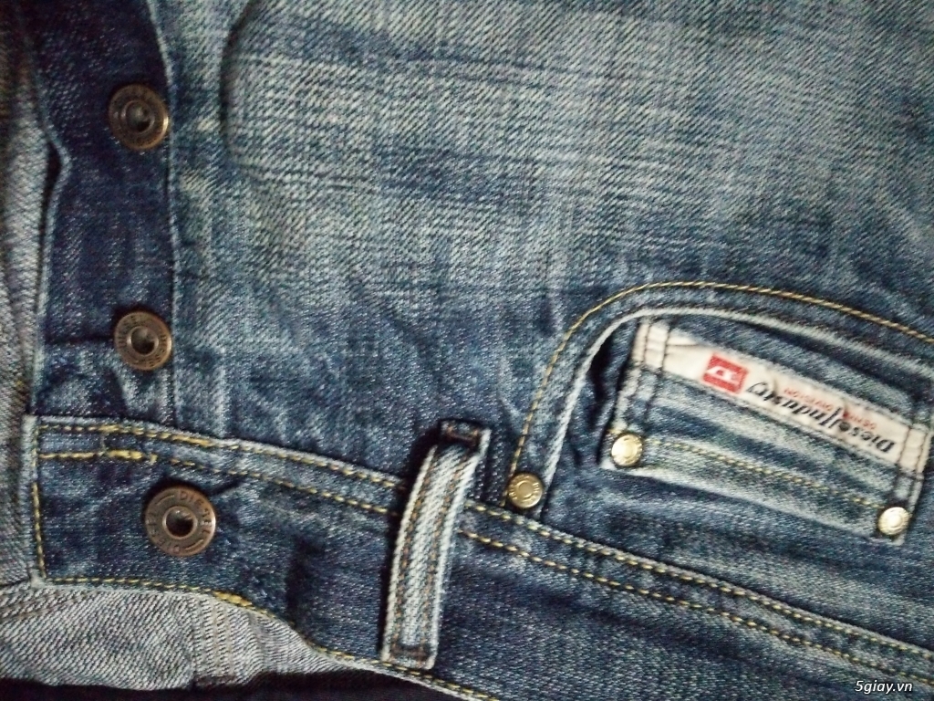 Áo khoác Diesel bomer jacket và vài cái quần jean hiệu ông địa - 12