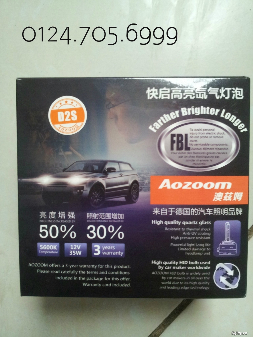 Phân phối số lượng đèn xenon chính hãng Aozoom bảo hành 3 năm - 12