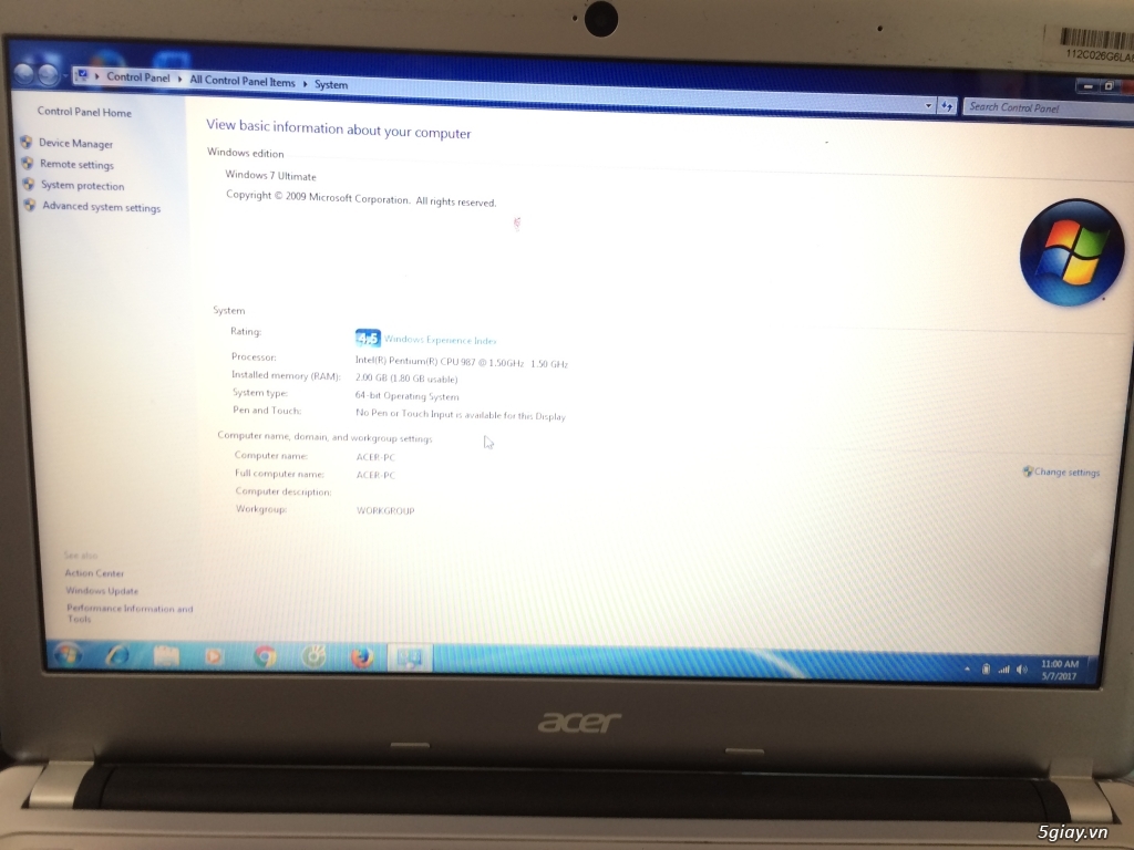 Laptop Acer V5-431 - 4