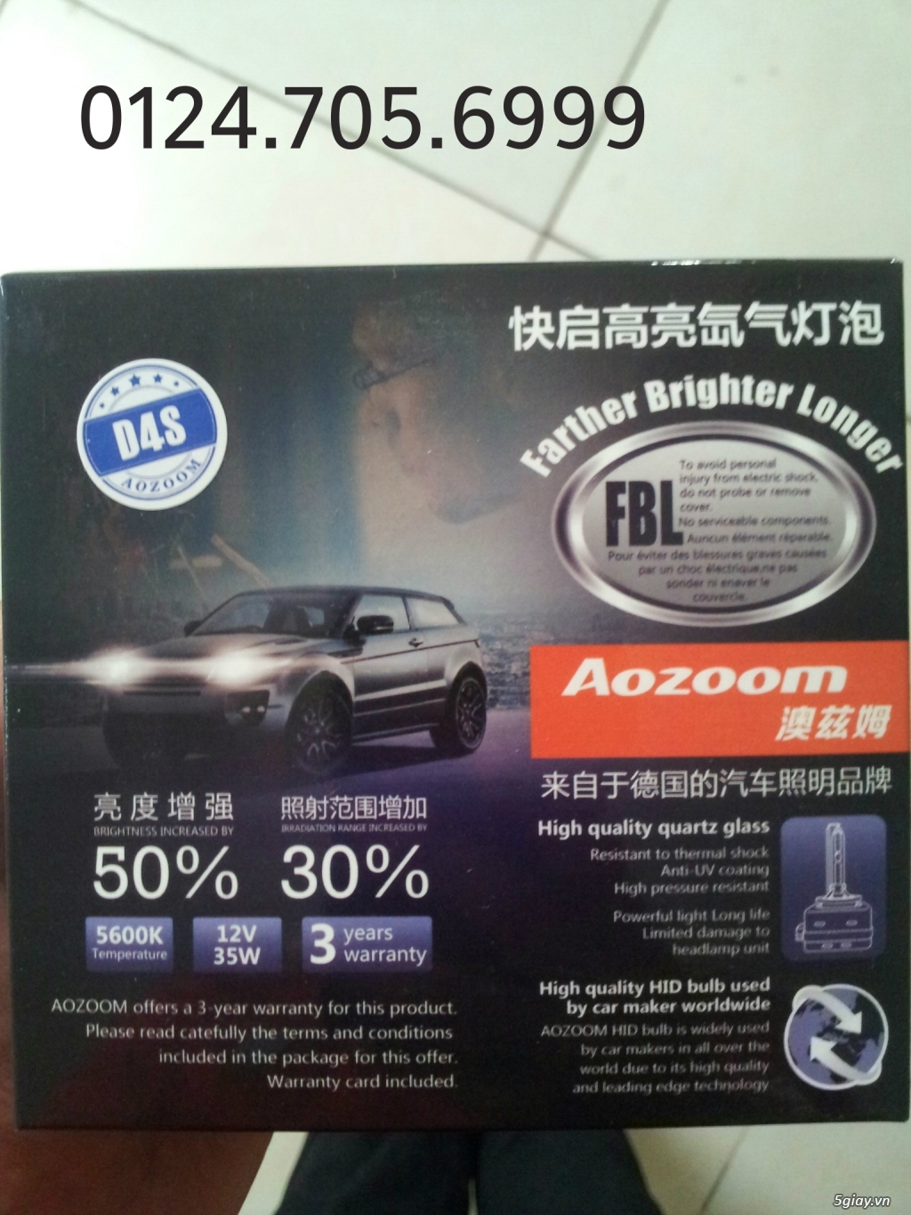 Phân phối số lượng đèn xenon chính hãng Aozoom bảo hành 3 năm - 13