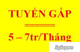 Cần 5 nam & 05 nữ lao động phổ thông