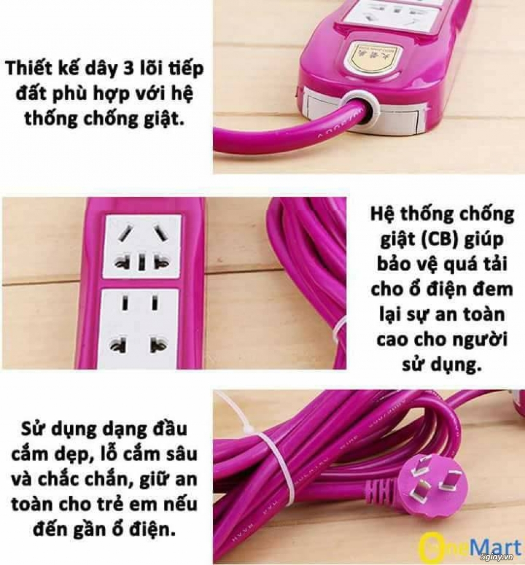 Ổ cắm chống giật 75k, rất chắc chắn an toàn cho trẻ