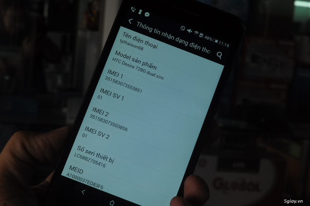 HTC 728G 2 Sim BH 29/10/2017 TGDD