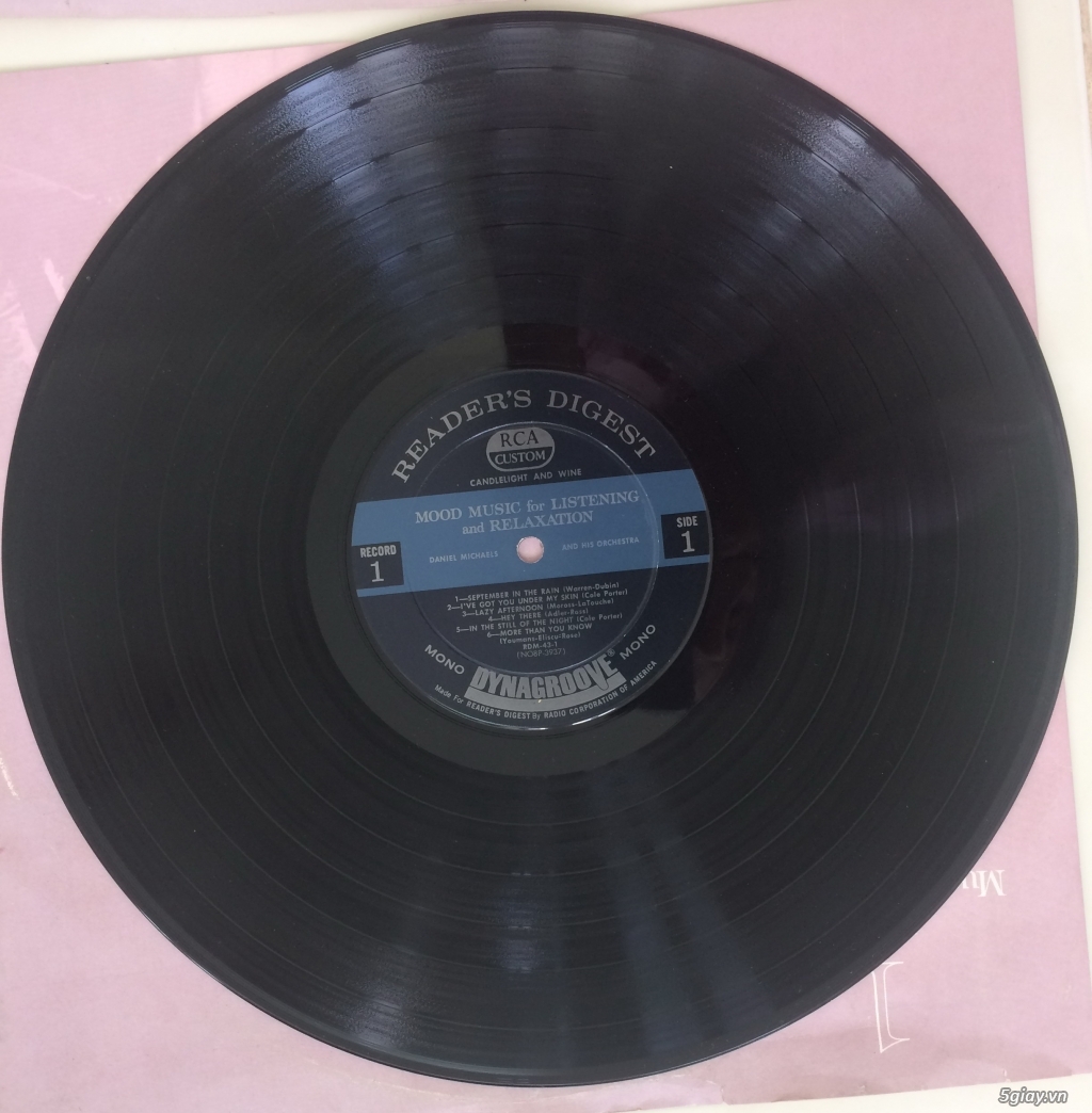 Lp: đĩa theo ablum 10Lp : Mood Music For Listening And Relaxation - 2
