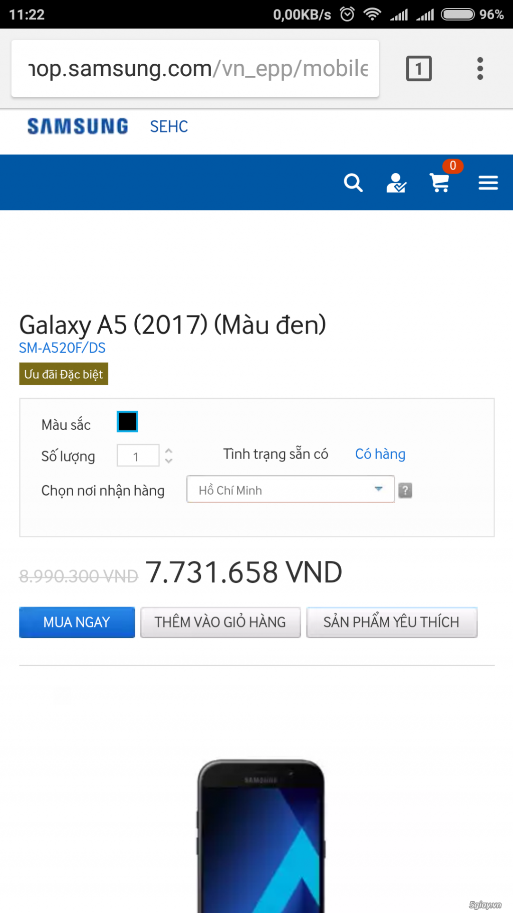 Samsung A7 2017 chính hãng