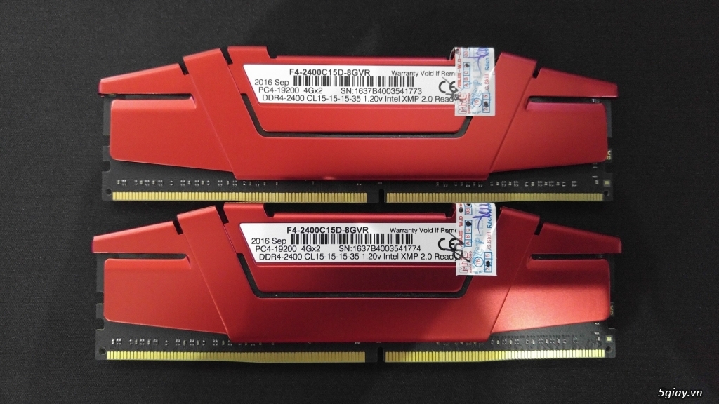 KIT RAM GSKILL DDR4 8GB (2 X 4GB) BUS 2400 - 2