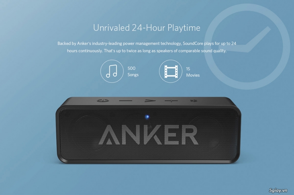Loa Anker SoundCore giá cực tốt, ngon nhất tầm giá, pin 24h - 6