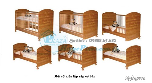 Giường cũi trẻ em gỗ quế - Quây cũi 3D -Cũi sinh đôi- chắn cầu thang - 35