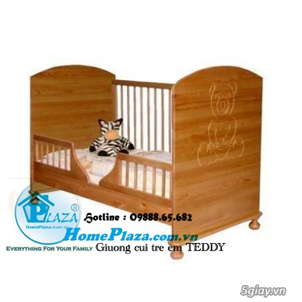 Giường cũi trẻ em gỗ quế - Quây cũi 3D -Cũi sinh đôi- chắn cầu thang - 32