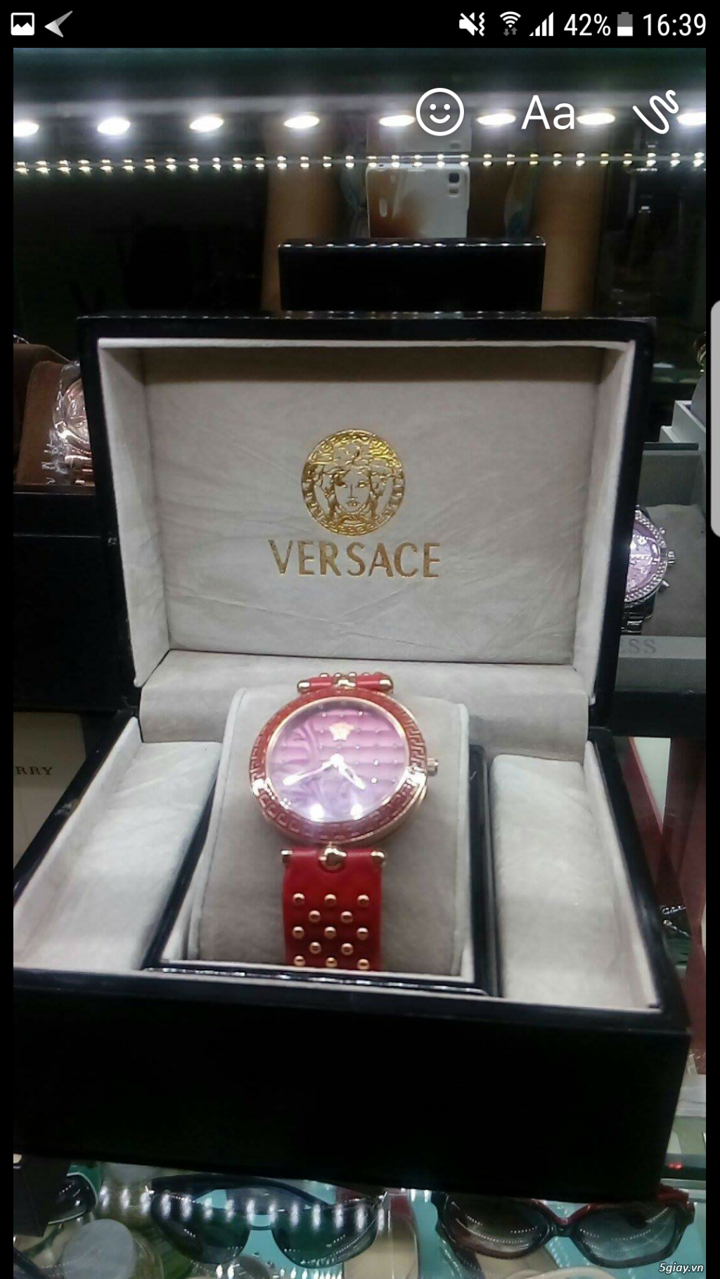 bán dh versace vanitas màu đõ case 40