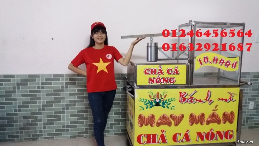 Cung cấp chả cá bán bánh mì (chả cá mối Vũng Tàu) và xe bánh mì chả cá