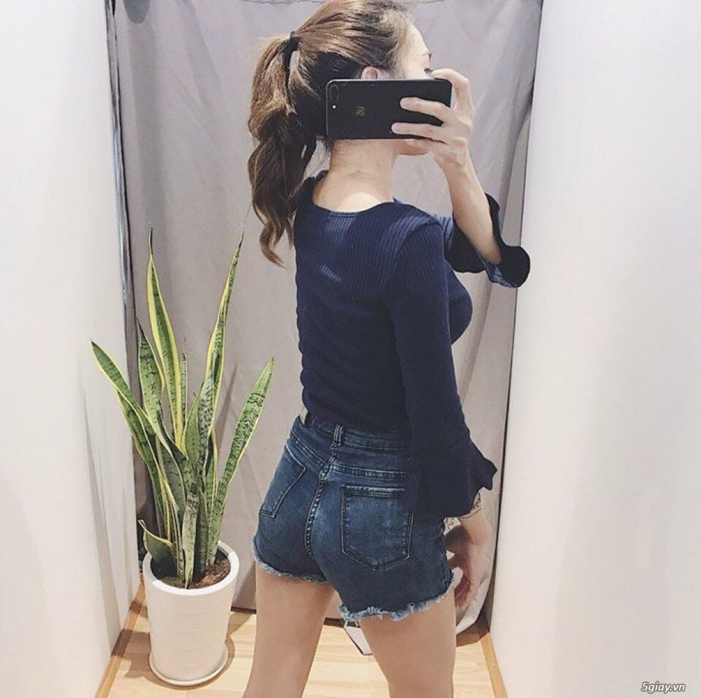 Áo gân khoen cổ cực chất các nàng ơi - 2
