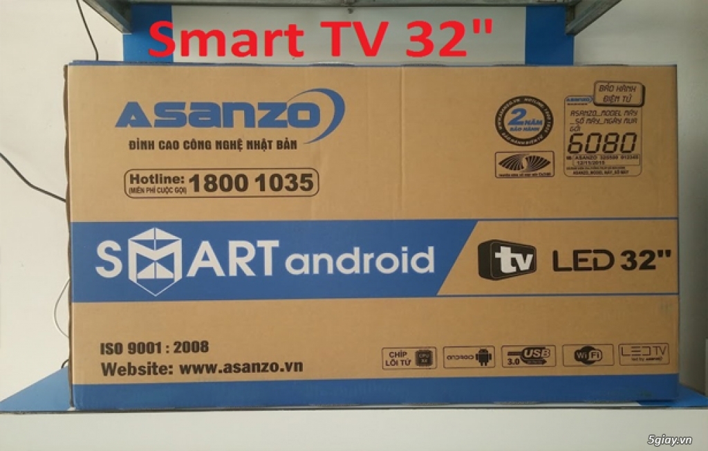 Tivi ASANZO smart (android INTERNET ) 32 inch  Bảo hành điện tử 2 năm - 1