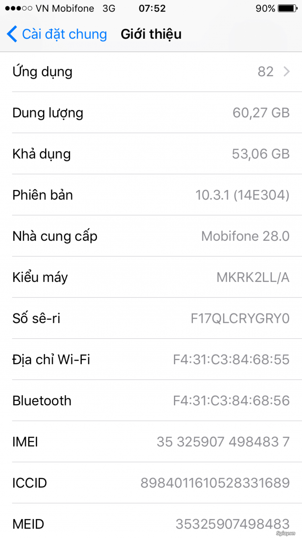 Bán iphone 6s 64gb