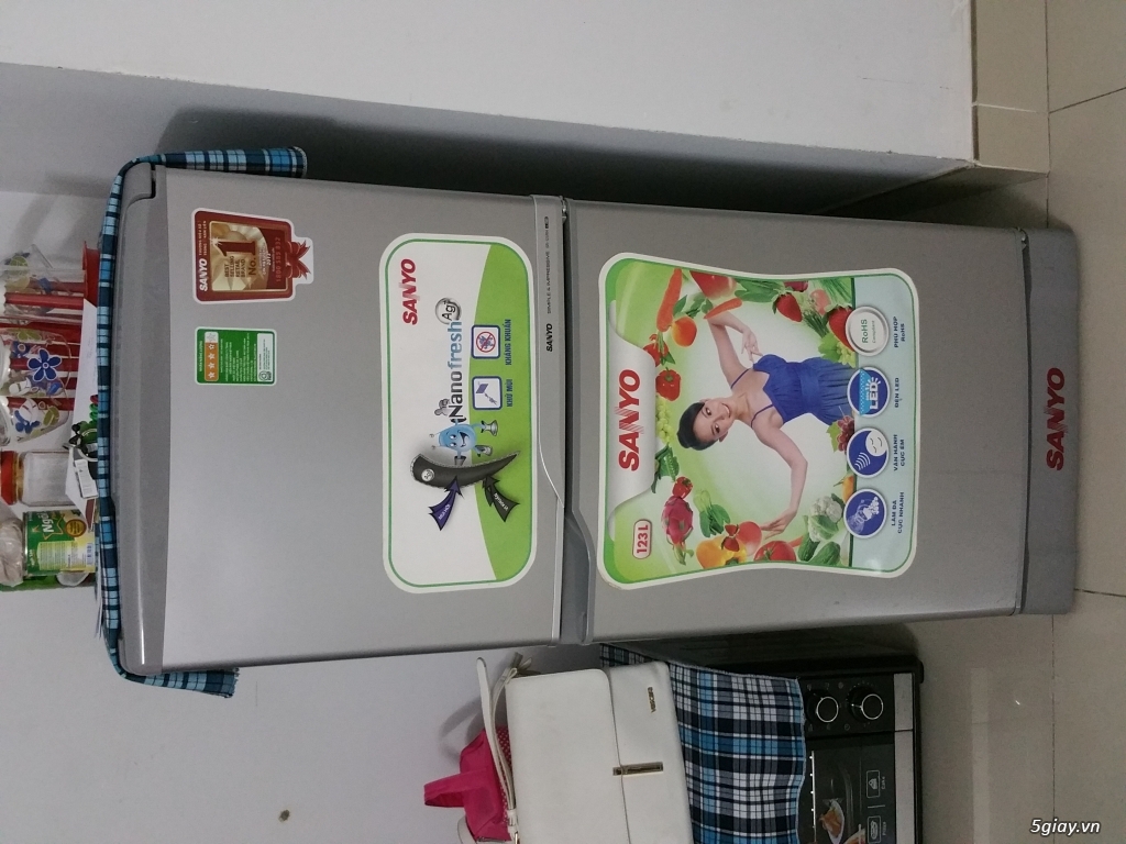 Thanh lý tủ lạnh Sanyo - 123L - còn mới - Giá 2,5 triệu + 1 thùng Ken. - 2