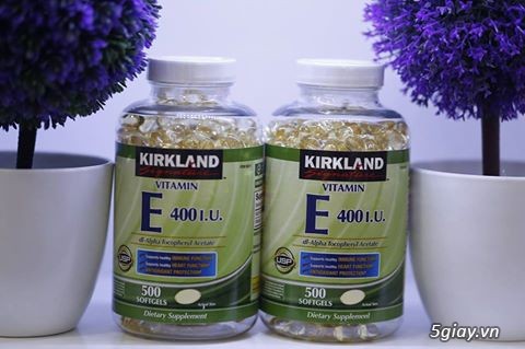 Kirkland Signature Vitamin E 400 I.U - chính hãng USA - 12