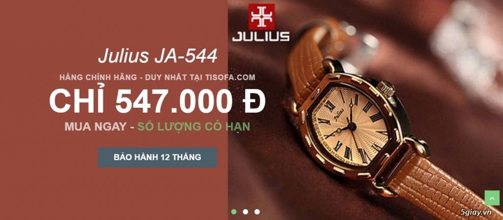 Đồng hồ nữ Hàn Quốc Julius JA-544