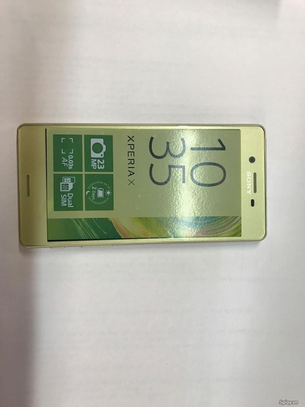 Sony X F5122 Lime Gold giá yêu thương 5.400.000 - 2
