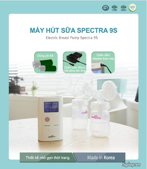 Tìm đại lí phân phối máy hút sữa Spectra cao cấp Hàn Quốc
