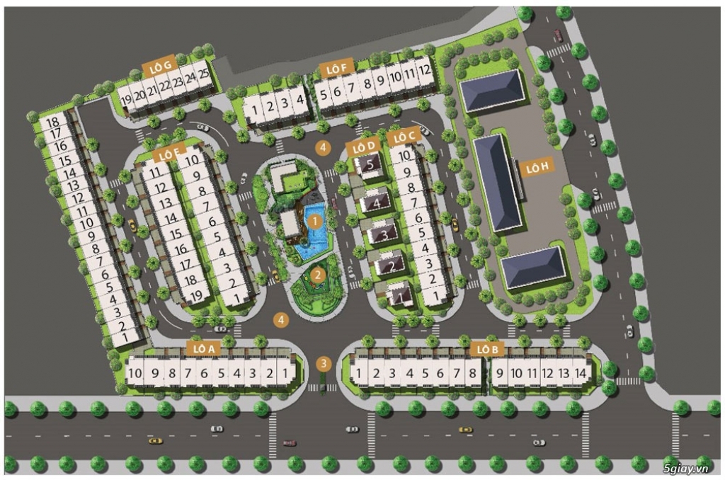 Bán gấp Nhà Phố Liền kề Căn G-3 dự án Goft Park Risident Quận 9 - 1