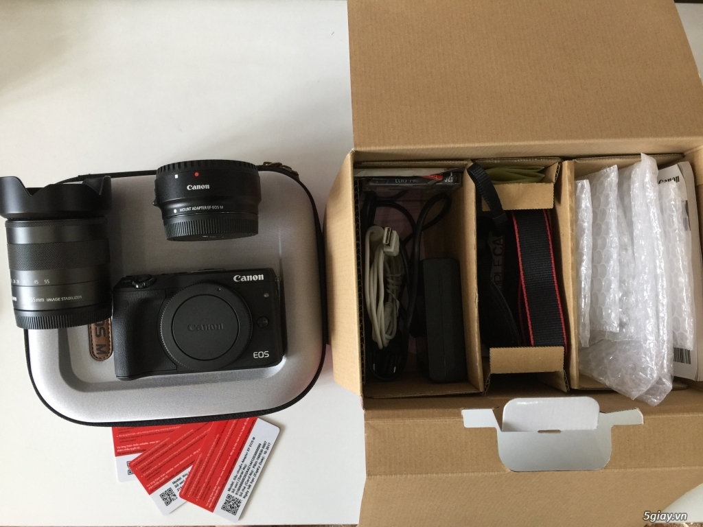 Canon EOS M3 + kit 18-55 + adapter - 3