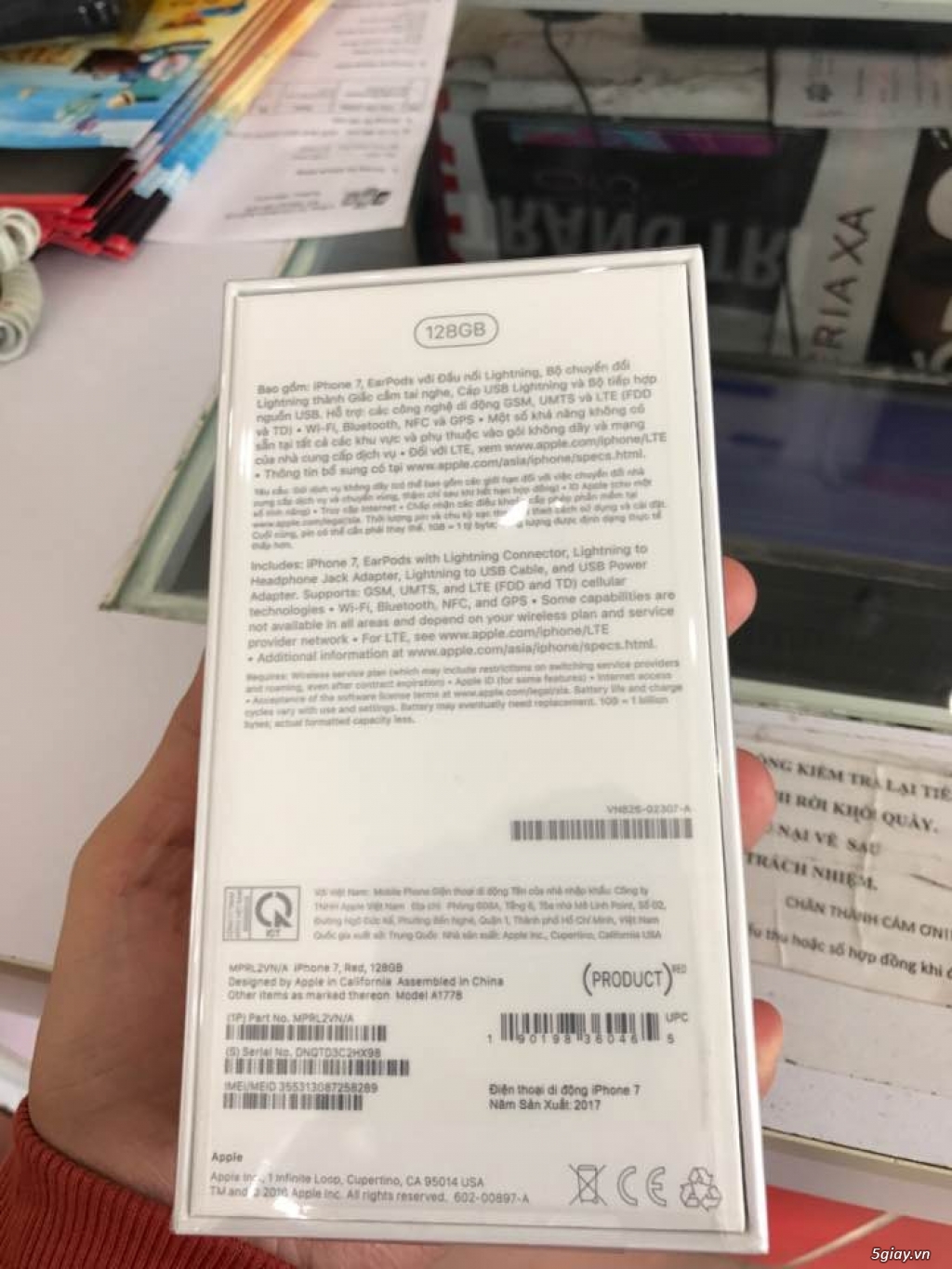 IPHONE 7 RED FULLBOX Nguyên Seal - 2
