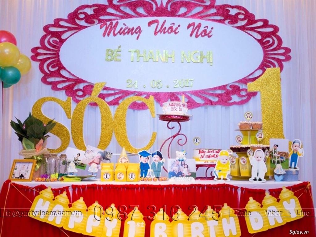 Phụ kiện trang trí thôi nôi, sinh nhật - 10