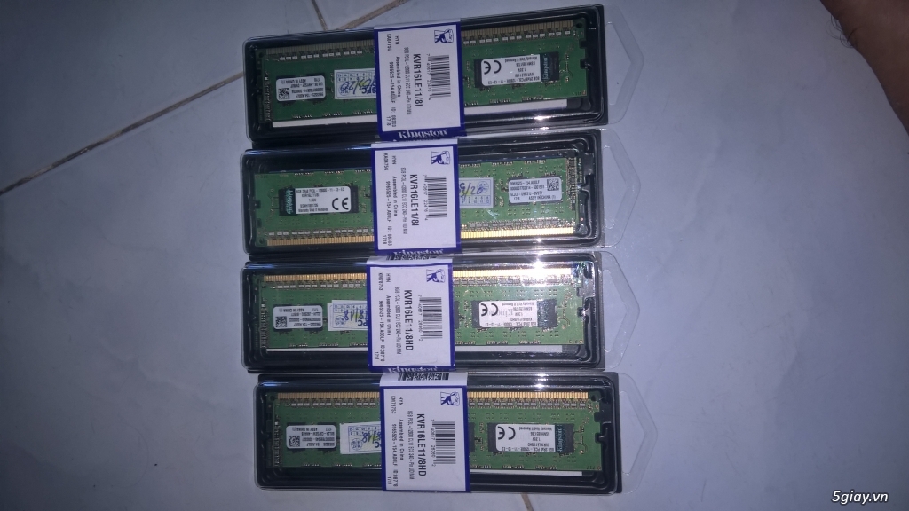 4 thanh ram kingston server bus 1600 new 100%
