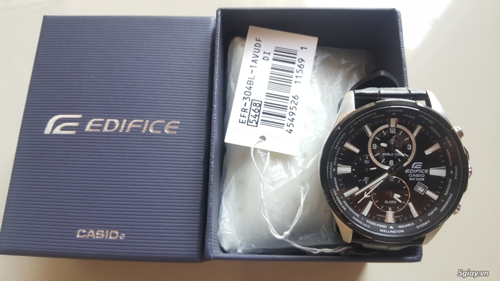 [ ĐÔN GIÁ ]Lên sàn 1 chiếc đồng hồ Authentic Casio Edifice 6 kim mạnh mẽ KT 23h59 5/6/2017. - 2