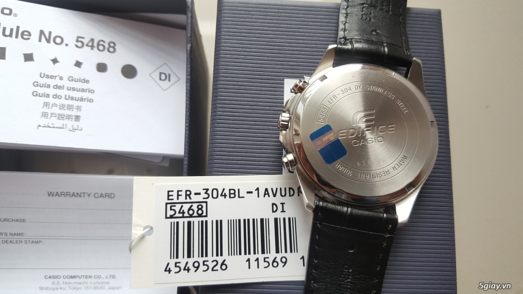 [ ĐÔN GIÁ ]Lên sàn 1 chiếc đồng hồ Authentic Casio Edifice 6 kim mạnh mẽ KT 23h59 5/6/2017. - 1
